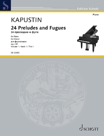 24 Pr�ludien und Fugen op.82 Band 1 (Nr.1-12) f�r Klavier