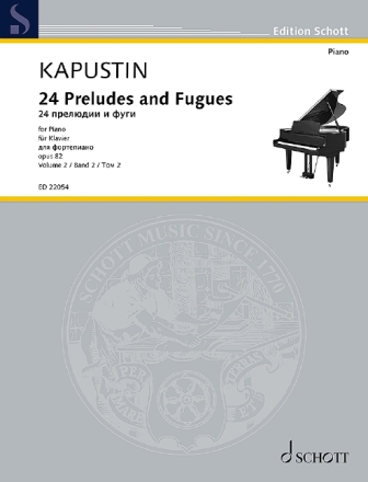 24 Pr�ludien und Fugen op.82 Band 2 (Nr.13-24) f�r Klavier