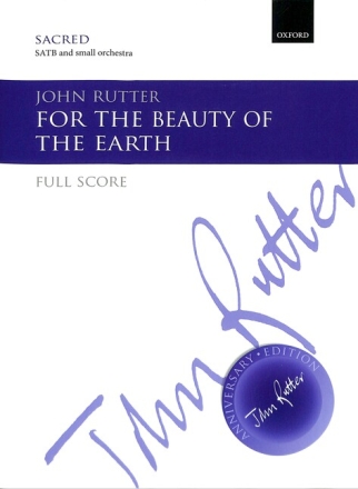 For the Beauty of the Earth for mixed chorus and chamber orchestra score