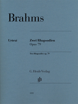 2 Rhapsodien op.79 f�r Klavier