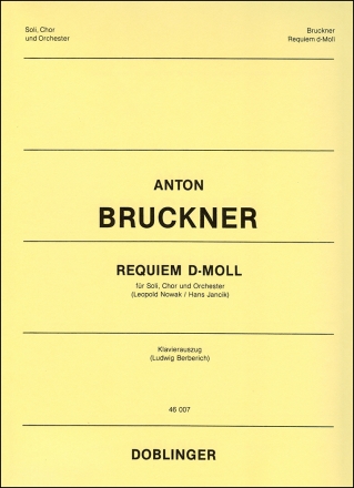 Requiem d-moll f�r Soli, Chor und Orchester Klavierauszug