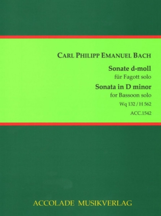 Sonate d-Moll Wq132 (H562) f�r Fagott