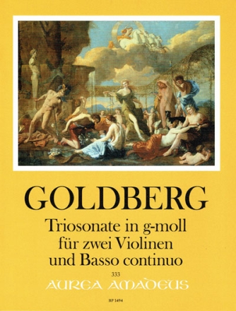 Sonate g-Moll f�r 2 Violinen und Bc Partitur und Stimmen