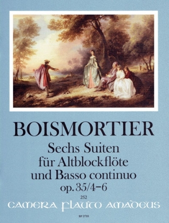 6 Suiten op.35 Band 2 (Nr.4-6) f�r Altblockfl�te und Bc
