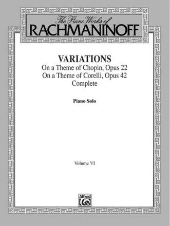 Variations on a Theme of Chopin op.22 and Variations on a Theme of Corelli op.42 for piano