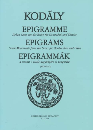 Epigramme f�r Kontrabass und Klavier