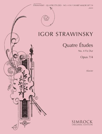 Et�de Fis-Dur op.7,4 f�r Klavier