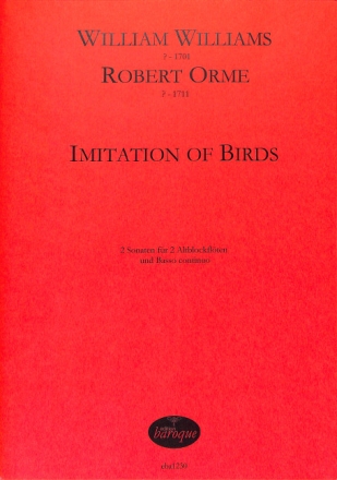 Imitation of Birds f�r 2 Altblockfl�ten und Bc