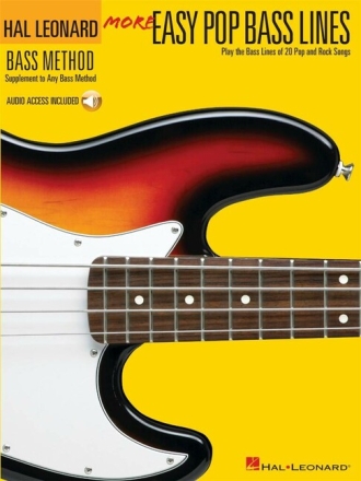 Hal Leonard Bass Method (+CD) more easy pop bass lines play the bass lines of 20 pop and rock songs
