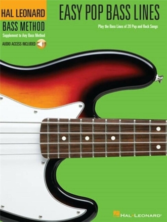 Hal Leonard Bass Method (+Audio Access) easy pop bass lines play the bass lines of 20 pop and rock songs