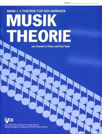 Musiktheorie Band 1 Ein Arbeitsbuch f�r Anf�nger