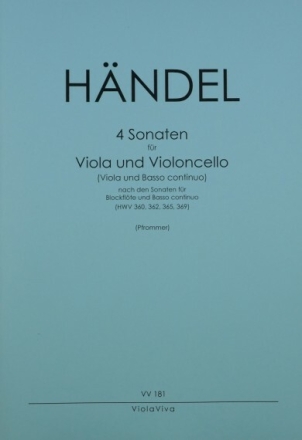 4 Sonaten f�r Viola und Violoncello (Bc) 2 Spielpartituren