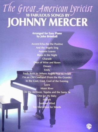 18 fabulous Songs: for easy piano (vocal/guitar)
