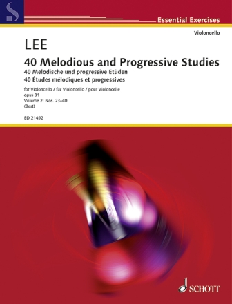 40 melodische und progressive Et�den op.31 Band 2 (Nr.23-40) f�r Violoncello