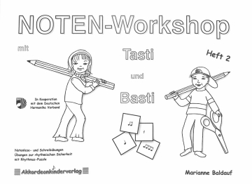 Noten-Workshop mit Tasti und Basti Band 2 f�r Akkordeon