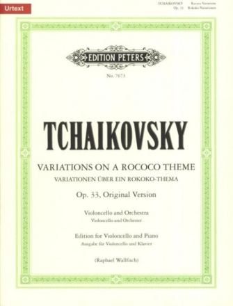 Variations on a rococo theme op.33 for violoncello and orchestra for violoncello and piano
