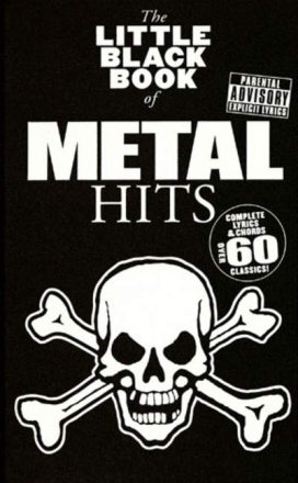 The little black Book of: Metal Hits lyrics/chords/guitar boxes Songbook