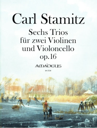 6 Trios op.16 f�r 2 Violinen und Violoncello Stimmen