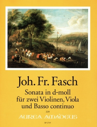 Sonate d-Moll f�r 2 Violinen, Viola und Bc Partitur und Stimmen (Bc ausgesetzt)
