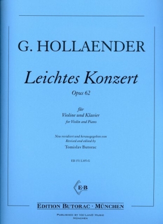 Leichtes Konzert op.62 f�r Violine und Klavier