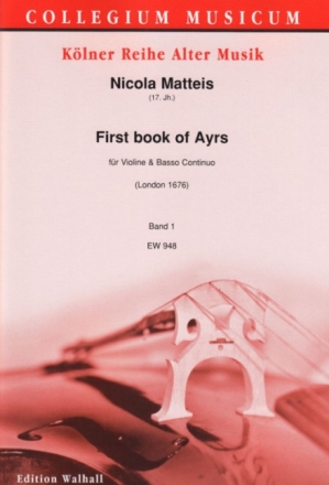 Book of Ayres Band 1 f�r Violine und Bc Partitur und Stimmen (Bc nicht ausgesetzt)