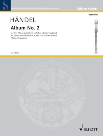 Second Album for sa recorders and piano score and recorder score
