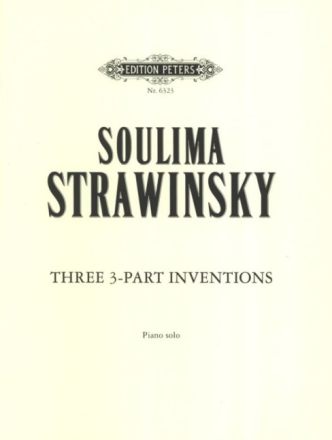 Stravinsky, S. 3 Inventionen f�r Klavier, KP., Klavier, Geheftet Strawinsky Inventionen 2Ms#
