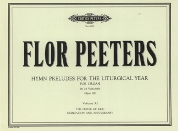 Peeters, F. 213 Choralv. f. das Kirch. ...11, Org., Orgel, GH. Peeters Chorale Prel Org 11#