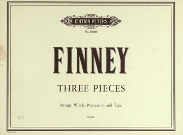 Finney, R.L. Three Pieces f. Str., Holzbl., Schlagz..., P., GH. 3 Pieces (P)