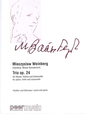 Trio op.24 f�r Violine, Violoncello und Klavier Partitur und Stimmen