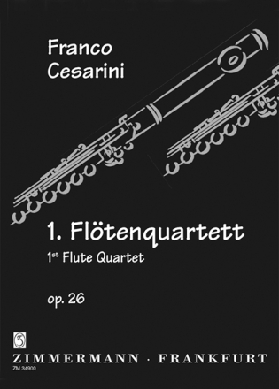 Quartett Nr.1 op.26,1 f�r 4 Fl�ten Partitur und Stimmen