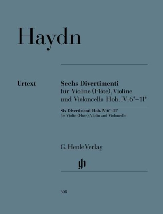 6 Divertimenti Hob.IV:6-11 f�r Violine (Fl�te), Violine und Violoncello