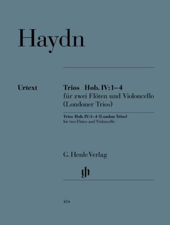 Trios Hob.IV:1-4 f�r 2 Fl�ten und Violoncello Stimmen