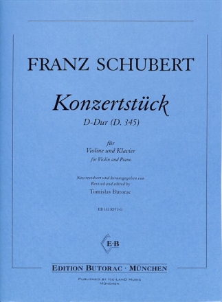 Konzertst�ck D-Dur D345 f�r Violine und Klavier