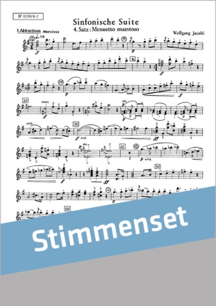 Sinfonische Suite 4. Satz f�r Akkordeonorchester Stimmenset