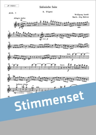 Sinfonische Suite 5. Satz f�r Akkordeonorchester Stimmenset