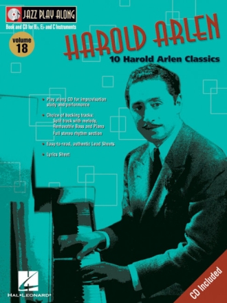 Jazz Playalong vol.18 (+CD): 10 Harold Arlen classics for Bb, Eb, and C instruments
