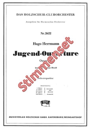 Herrmann, Hugo Jugend Ouvertuere Akkordeonorchester Stimmenset