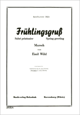 Wild, Emil Fr�hlingsgruss Akkordeon