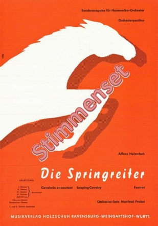 Holzschuh, Alfons Die Springreiter Akkordeonorchester Stimmenset