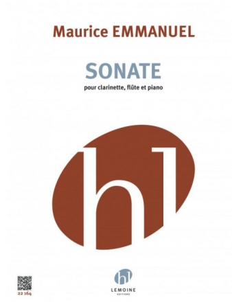 Sonate pour clarinette, flute et piano parties