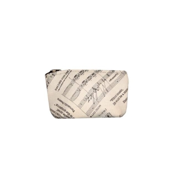 Stoff-Nylon-Tasche Musik Gr��e S (15x9 cm) (mit Rei�verschluss, wasserabweisend)