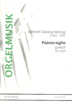 Passacaglia g-Moll f�r Orgel