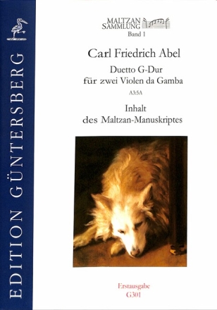 Maltzan Sammlung Band 1 - Duett G-Dur A3:5A f�r 2 Violen da Gamba 2 Spielpartituren