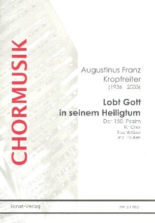 Lobt Gott in seinem Heiligtum f�r gem Chor, Blechbl�ser und Pauken Partitur