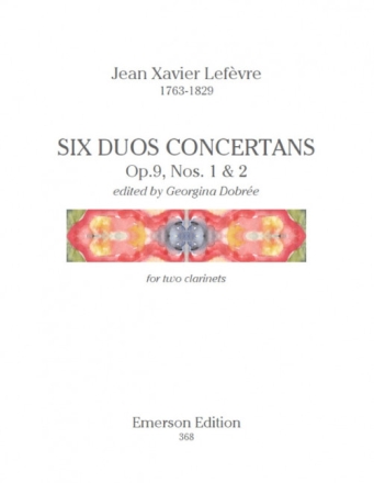 6 Duos concertants op.9 no.1,2 for 2 clarinets score and parts