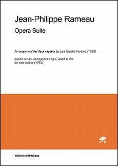 Opera Suite f�r 4 Violinen Partitur und Stimmen