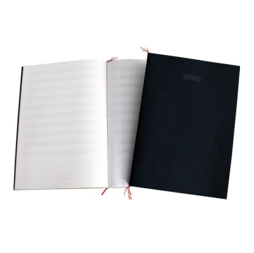 Notenheft Din A4 hoch 10 Systeme 32 Seiten plus Linien f�r Notizen