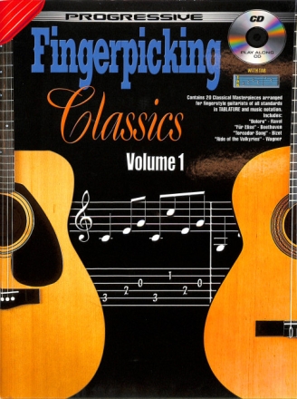 Fingerpicking Classics vol.1 (+Audio-Online) 20 classical masterpieces for guitar