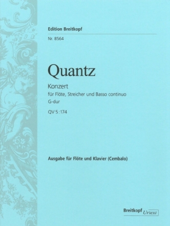Konzert G-Dur f�r Fl�te, Streicher und Bc f�r Fl�te und Klavier